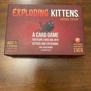 Exploding Kittens Original Edition Card Game - Red